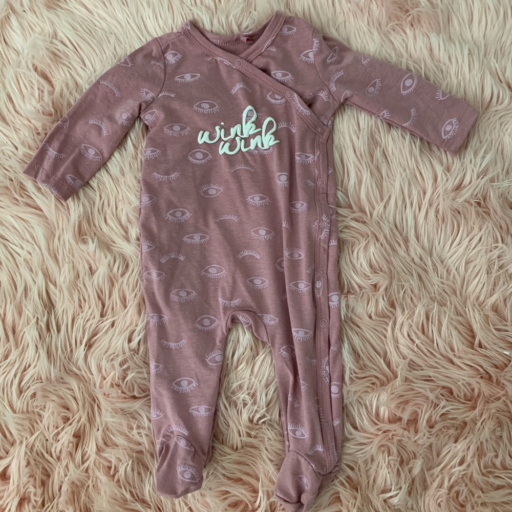 NWOT Jessica Simpson Wink Wink Footie Onesie